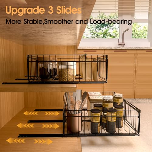 Expandable Pull Out Cabinet Organizer Adjustable Width 13"-20" - Image 7