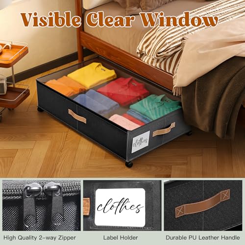 Under Bed Storage with Wheels, Rolling Under Bed Storage - Image 5