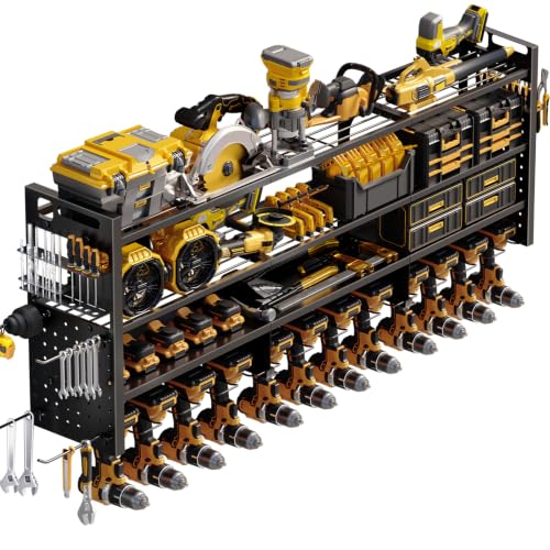 Large 49'' Wide Power Tool Organizer Wall Mount, 4-Tier - Image 2