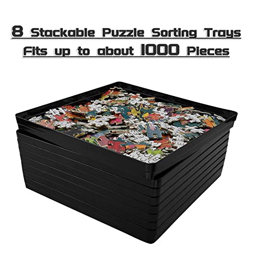 8 Sorting Trays with Lid 8x8 Premium Puzzle Trays - Image 6