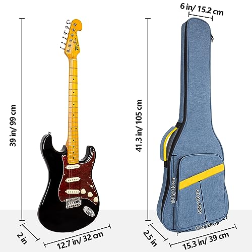 MUZNOTE Electric Guitar Bag, Electric Guitar Case Padded - Image 3