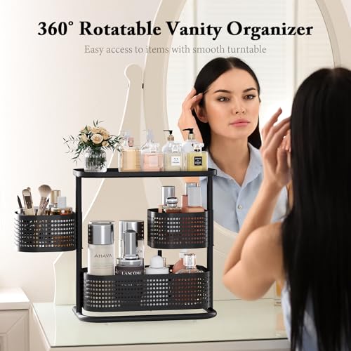 KINGRACK Metal Bathroom Counter Organizer，Rotating C | All Products - Image 4