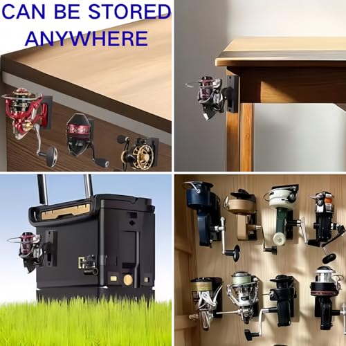 4 Pieces Fishing Reel Display Holder, Fishing Reel Wall - Image 5