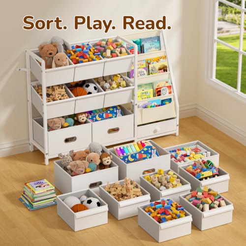 Kids Toy Storage Organizer, Kids Bookshelf and Toy Storage - Image 6