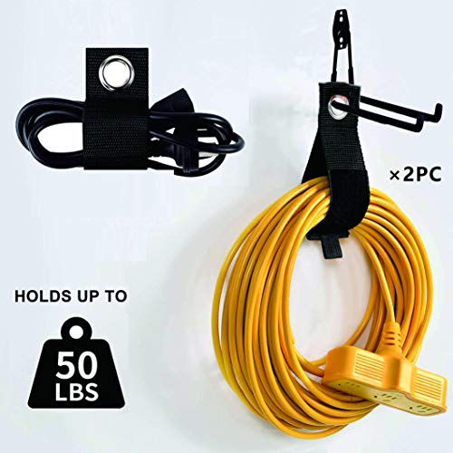 Garage Hooks, 4 Pack Wall Mount Storage Hanger with 2 - Image 6