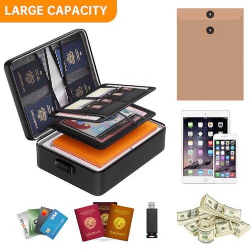 DocSafe 5200°F Fireproof Document Organizer Box with Lock, Heat - Image 7