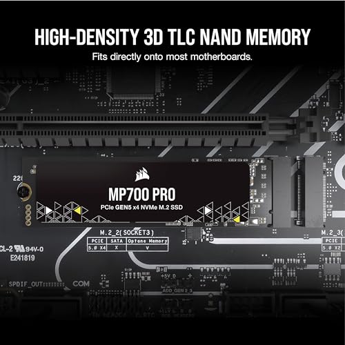 Corsair MP700 PRO 1TB M.2 PCIe Gen5 x4 NVMe 2.0 SSD – M.2 2280 – - Image 7