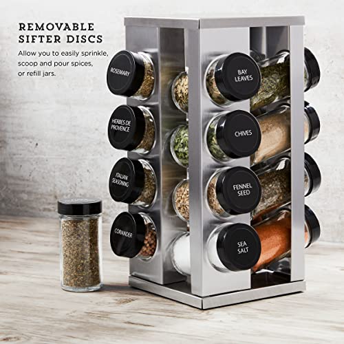 Kamenstein 16 Jar Heritage Revolving Countertop Spice Rack - Image 6
