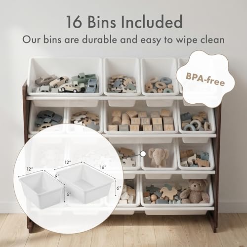 Humble Crew Kids Toy Organizer with 16 Bins, 4 Tier - Image 5