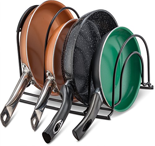 Pan Organizer Rack - Kitchen Closet Storage for Pots, Pans - Image 4