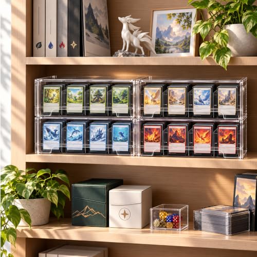 Toploader Storage Box, Clear Stackable Drawer Trading Card - Image 3