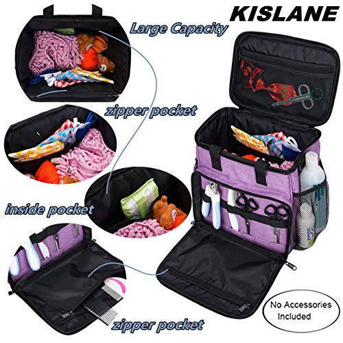 Pet Grooming Storage Bag, Organizer for Dog & Cat Supplies - Image 3