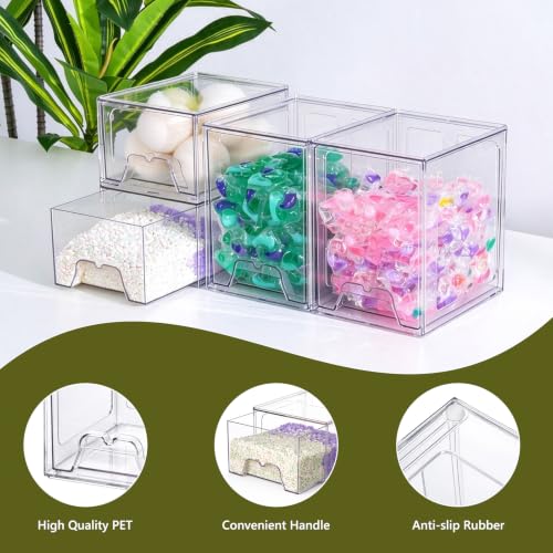 iCASA 4 Pack Laundry Pods & Detergent Container Dryer - Image 6
