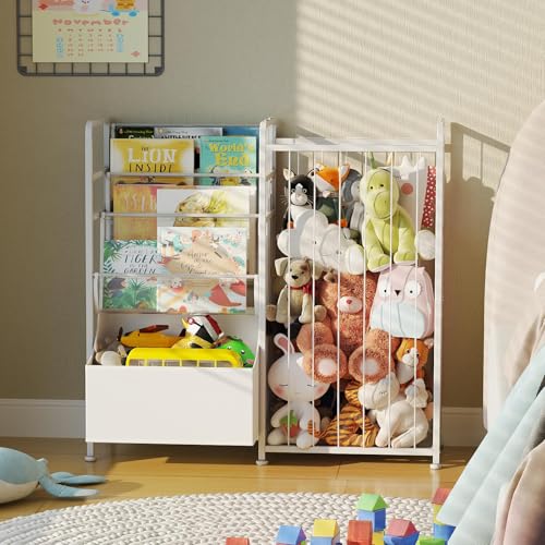BBLIKE Kids Bookshelf and Toy Storage with Toy Bins - Image 3