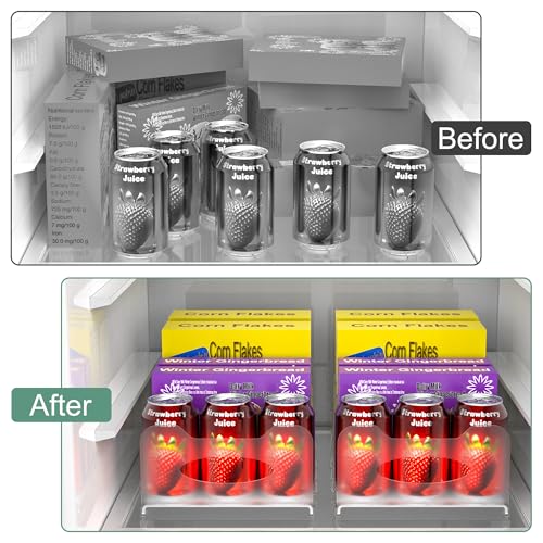 Freezer Organizer,12" Visible Fridge Organizer Rack - Image 7