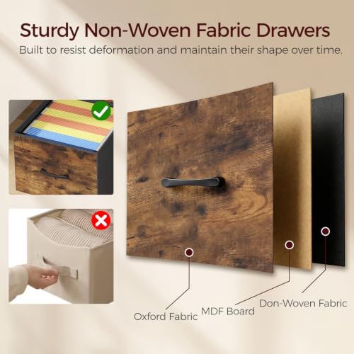 MAHANCRIS 2 Drawer File Cabinet, Vertical Filing Cabinet - Image 7