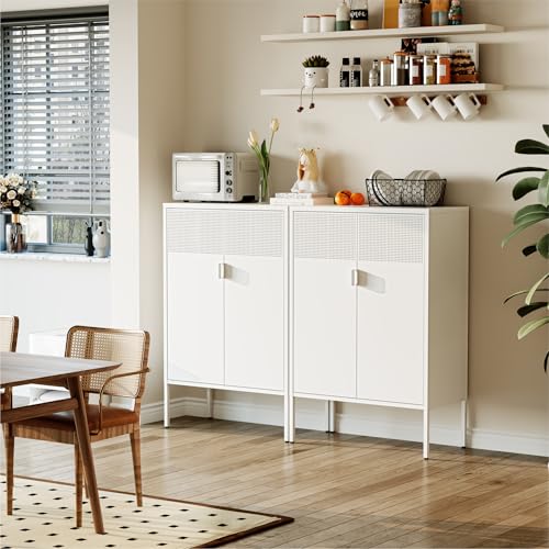 COFaR White Metal Storage Cabinet with Adjustable Shelves - Image 5