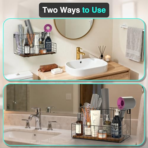Hair Dryer Holder, Hair Tool Organizer - Image 5