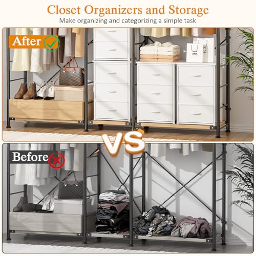 DAOUTIME Stackable Storage Drawers, 3 Drawers for Closet Clothes - Image 6