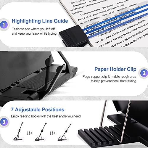 OSPNIEEK 2 Pack Desktop Document Holder Stand with 7 - Image 4