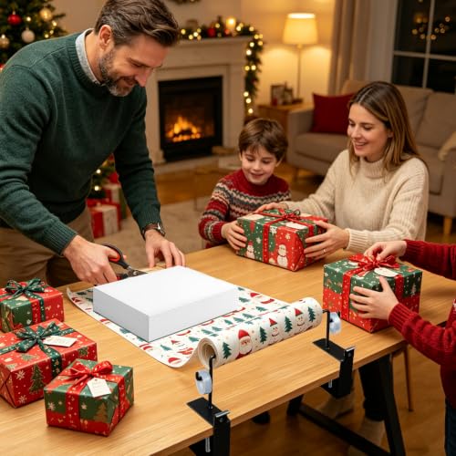 3-in-1 Tabletop Gift Wrapping Paper Holder Tool | Tools & Home Repair - Image 3