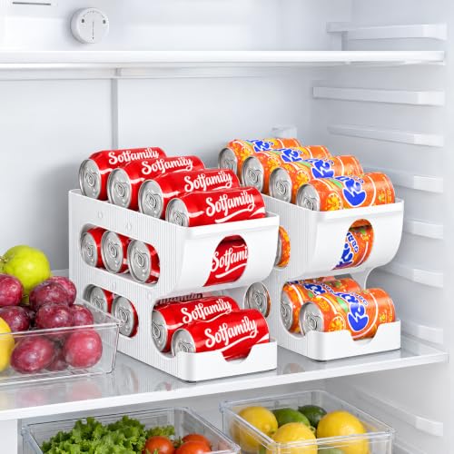 Sotfamily FIFO Soda Can Organizer for Pantry or Fridge, Holds 24 - Image 7