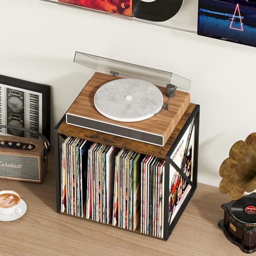 Vinyl Record Storage,Vinyl Record Holder Up to 80-100 Albums - Image 7