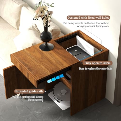 Robot Vacuum Stand Cabinet,Storage Cabinet with Doors - Image 4