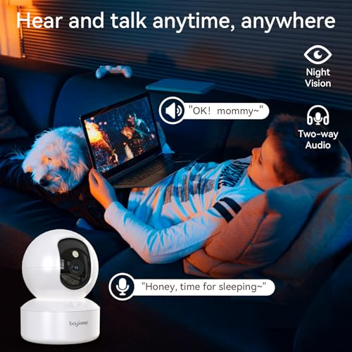 BoyKeep Indoor Camera - 2K Pet Camera, 5G/2.4GHz WiFi Cam - Image 6