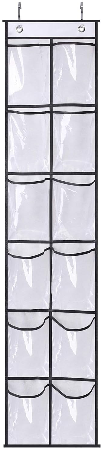 Misslo Over The Narrow Door Shoe Organizer with 12 Crystal - Image 1