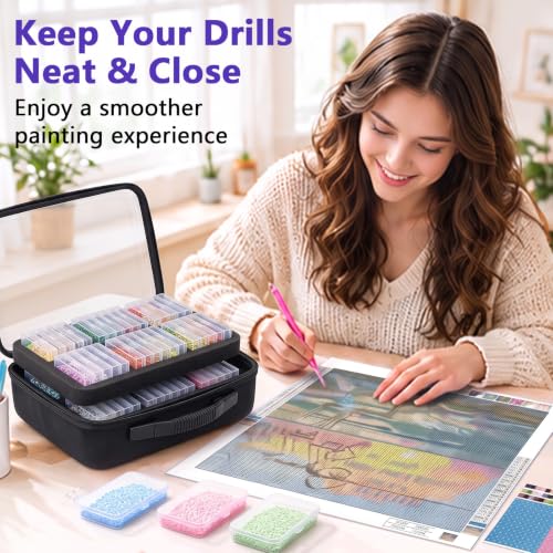 Diamond Painting Storage Case, 64 PCS Diamond Art Storage Box - Image 8