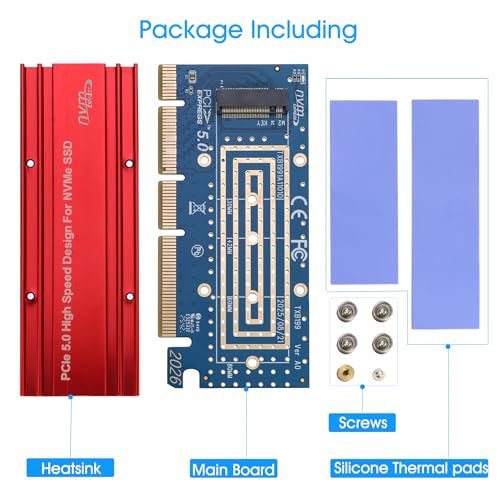 NVMe PCIe Adapter, RIITOP M.2 NVMe to PCI-e 5.0 x4/x | All Products - Image 8