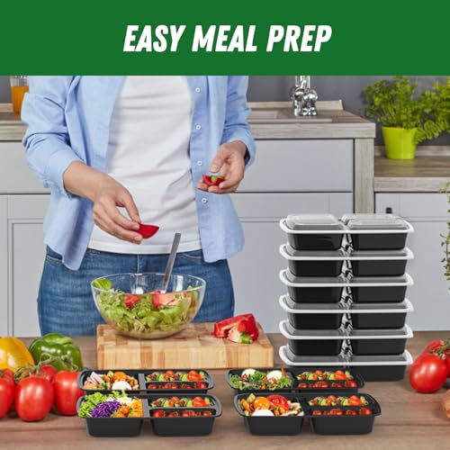 Dealusy 50 Pack 32 oz Meal Prep Containers with Lids - Image 7
