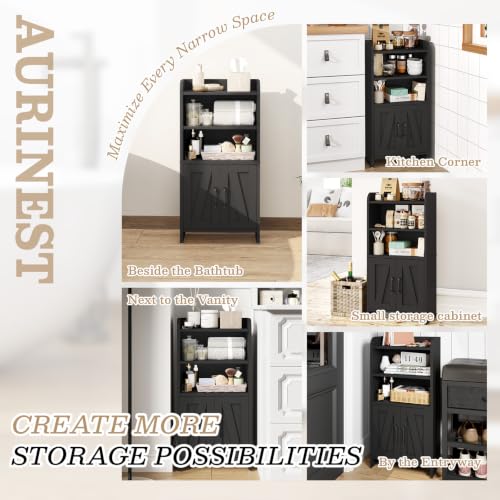 Small Bathroom Storage Cabinet, Farmhouse Freestanding - Image 8