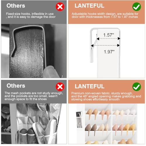 LANTEFUL Over the Door Shoe Organizer, Hanging Shoe | All Products - Image 8