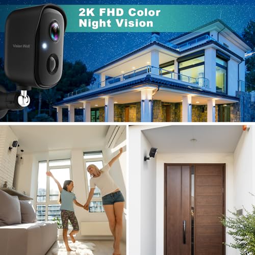 Security Cameras Wireless Outdoor, 2K Battery Powered AI Motion - Image 6