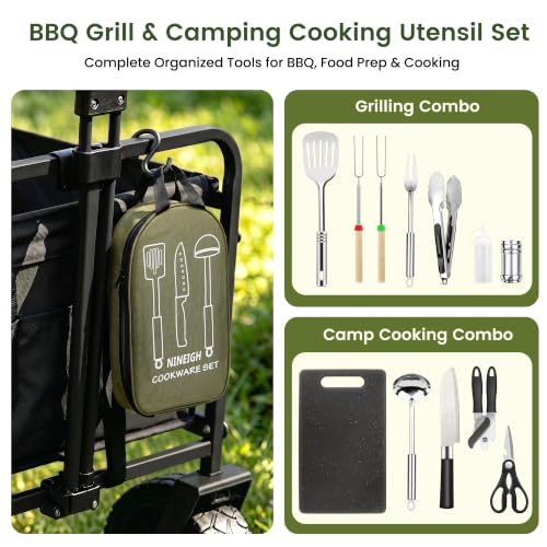 Camping Cooking Utensils Set, Stainless Steel Grill Tools - Image 6