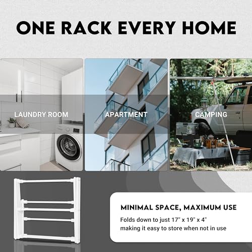ZOES HOMEWARE 2026 Enhanced Clothes Drying Rack | | Laundry & Clothing - Image 7