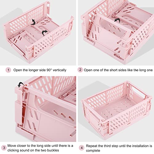 4 Pack Collapsible Small Storage Bins and Baskets, D | All Products - Image 7