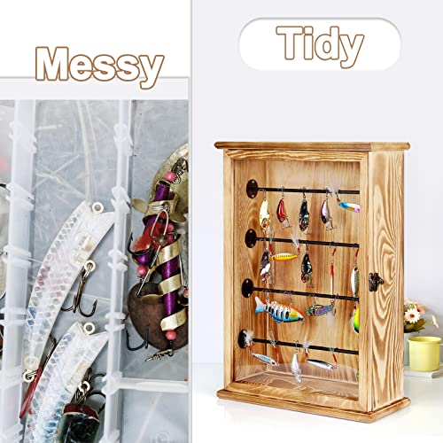 Wall Cabinet Fishing Lures Storage Display Case - Image 7