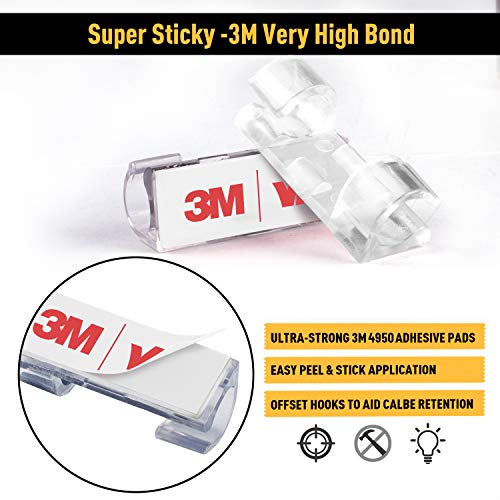 Cable Clips with Strong Self-Adhesive, XIAOXI Cable Management TV - Image 3