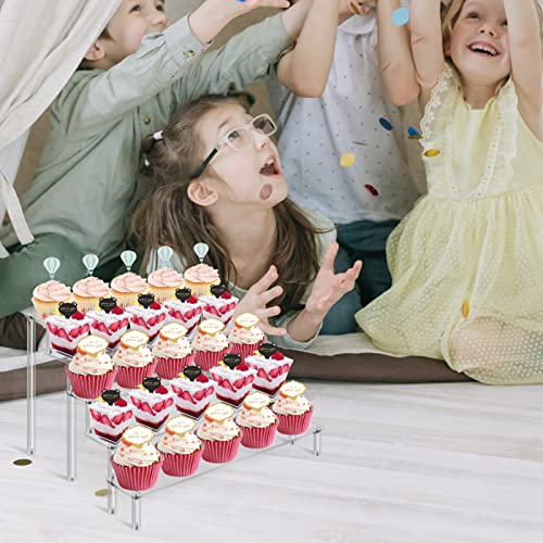 KALYLOC 5 Tier Acrylic Risers Display Stand Clear Display Dessert - Image 5