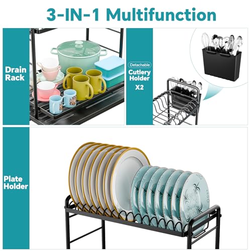 Simple Trending Dish Rack, Dish Drying Rack 2 Tier - Image 5