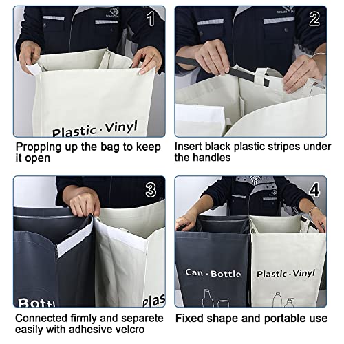 JIALAI HOME Recycling Bin, Separate Large Recycle Bins - Image 7