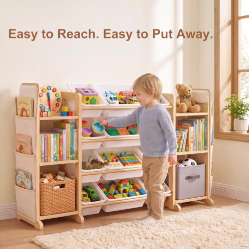 Toy Storage Organizer for Kids, 12 Bins - Image 6