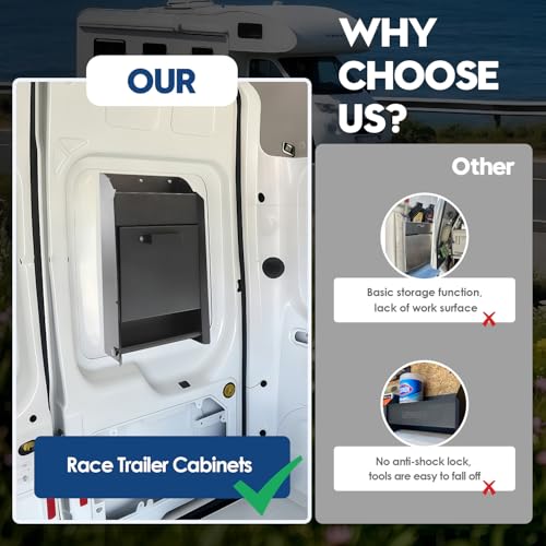 Wall-Mount Work Station Storage Cabinet for Enclosed Trailers - Image 6