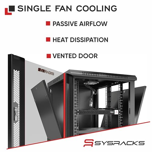 9U Wall Mount Server Rack Cabinet – 19" Network Rack Enclosure - Image 3