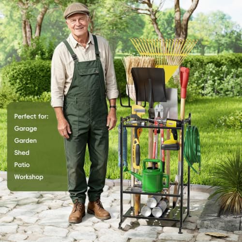 Garden Tool Organizer with Leveling Feet, Yard Tool Tower - Image 7