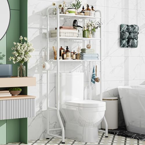Simple Trending Over The Toilet Storage Rack, Metal 3 Tier - Image 2