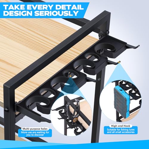 PLUSINNO 3 Tier Fishing Rod Holder, Fishing Pole Holders - Image 5